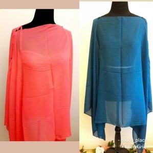 🦋 Sag Harbor Womens Swim Top Poncho Cover up